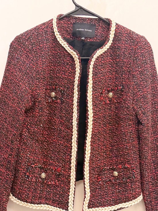 Jealous Tomato Red/Black/Cream Blazer - Picture 1 of 5